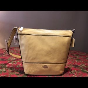 Coach Large Pebbled Leather Paxton Crossbody Bag